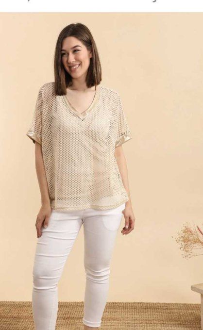 TOP EN MAILLE CROCHET