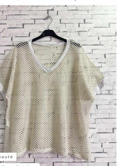 TOP EN MAILLE CROCHET